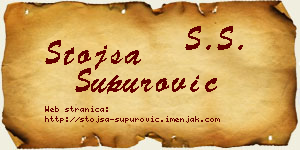 Stojša Supurović vizit kartica